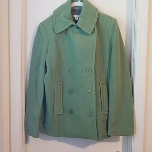 NWT green pea coat